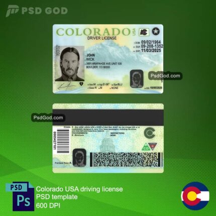 buy or download Colorado USA fake driving license psd template - 购买或下载科罗拉多州美国假驾驶执照 PSD 模板 - Buy or download fake Coloradan driving license - 购买或下载假科罗拉多州驾驶执照