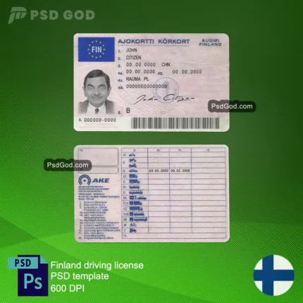 Buy or Download Finland fake driving license psd template - Suomen väärennetty ajokortti psd-malli - Buy or download fake finnish driving license - Osta tai lataa väärennetty suomalainen ajokortti